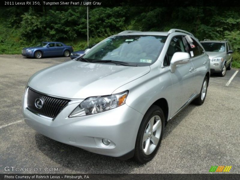Tungsten Silver Pearl / Light Gray 2011 Lexus RX 350