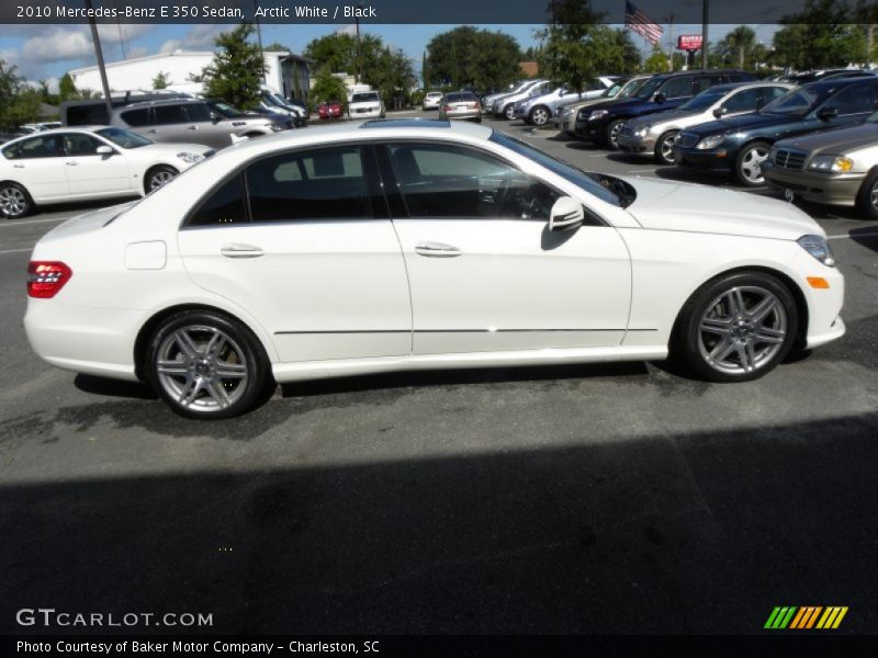 Arctic White / Black 2010 Mercedes-Benz E 350 Sedan