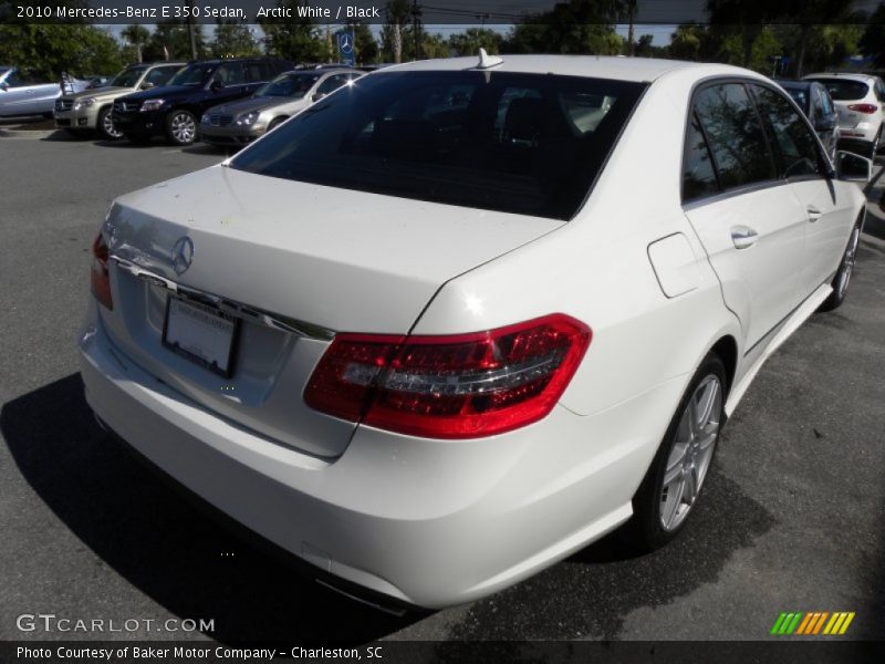 Arctic White / Black 2010 Mercedes-Benz E 350 Sedan