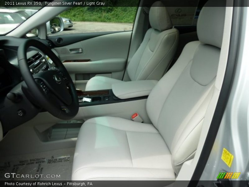 Tungsten Silver Pearl / Light Gray 2011 Lexus RX 350