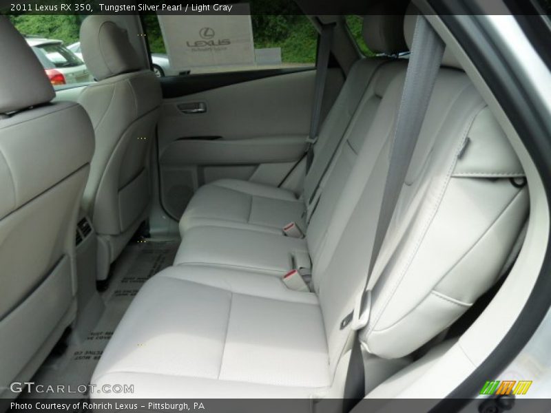Tungsten Silver Pearl / Light Gray 2011 Lexus RX 350