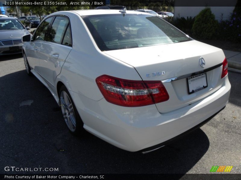 Arctic White / Black 2010 Mercedes-Benz E 350 Sedan