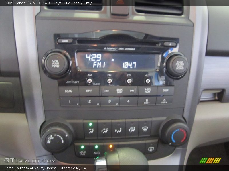 Royal Blue Pearl / Gray 2009 Honda CR-V EX 4WD