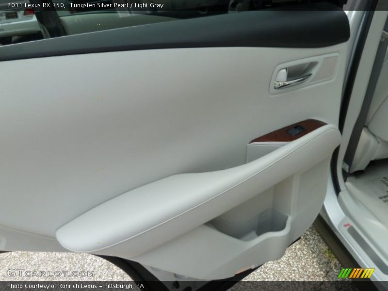 Tungsten Silver Pearl / Light Gray 2011 Lexus RX 350