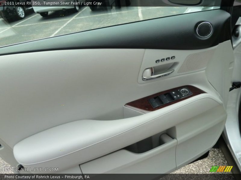 Tungsten Silver Pearl / Light Gray 2011 Lexus RX 350