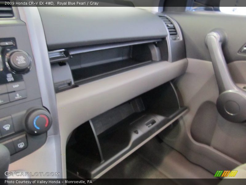 Royal Blue Pearl / Gray 2009 Honda CR-V EX 4WD