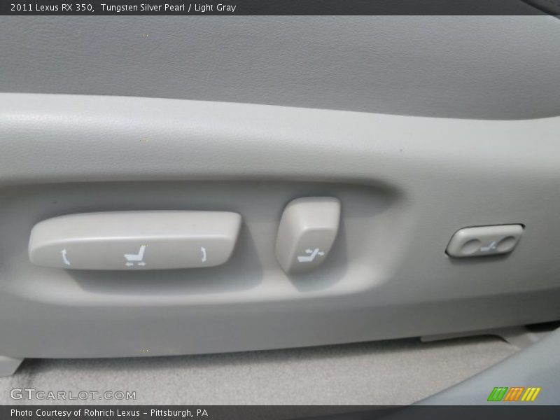Tungsten Silver Pearl / Light Gray 2011 Lexus RX 350