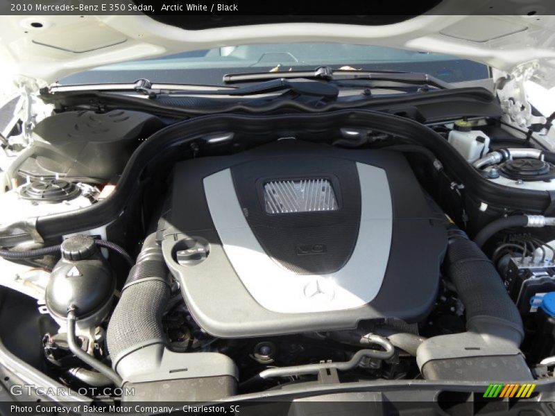 Arctic White / Black 2010 Mercedes-Benz E 350 Sedan