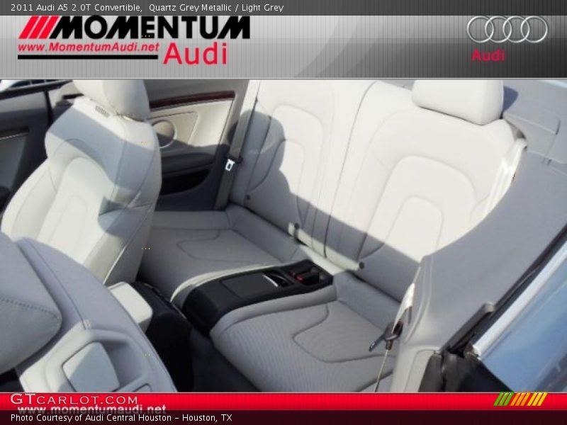 Quartz Grey Metallic / Light Grey 2011 Audi A5 2.0T Convertible