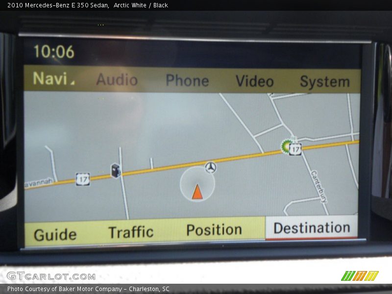 Arctic White / Black 2010 Mercedes-Benz E 350 Sedan