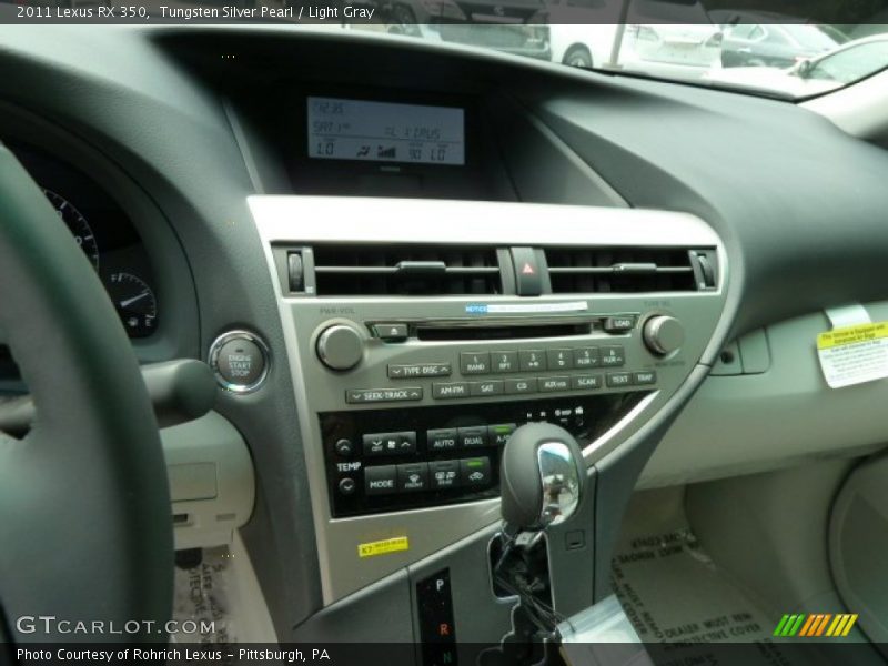 Tungsten Silver Pearl / Light Gray 2011 Lexus RX 350