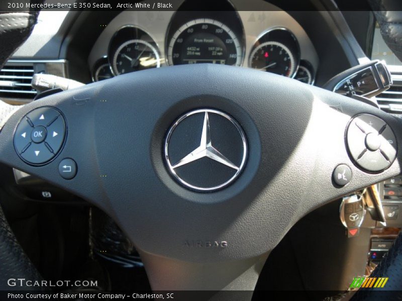 Arctic White / Black 2010 Mercedes-Benz E 350 Sedan