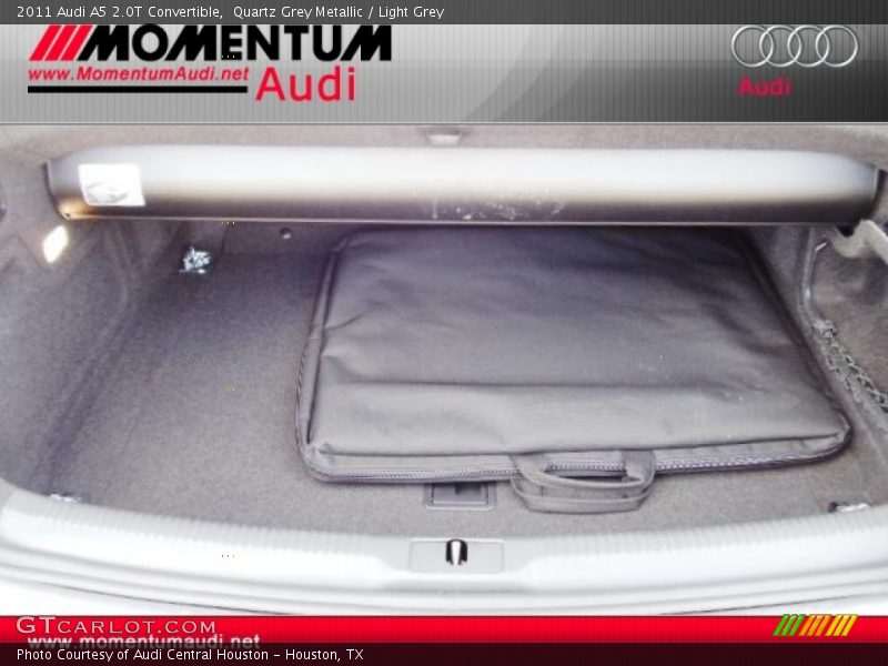 Quartz Grey Metallic / Light Grey 2011 Audi A5 2.0T Convertible