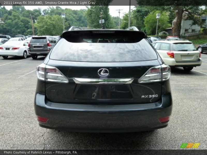 Smokey Granite Mica / Light Gray 2011 Lexus RX 350 AWD