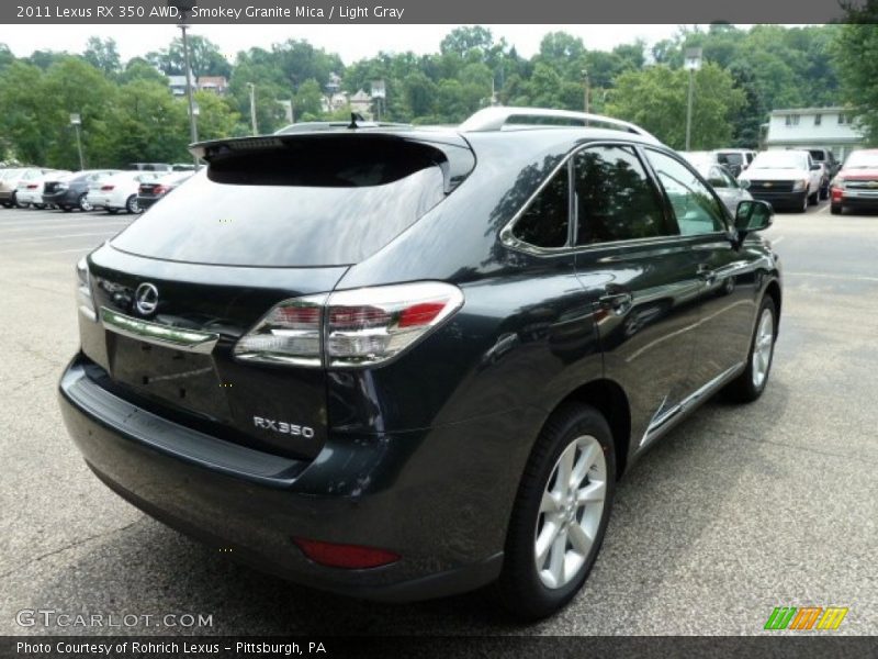 Smokey Granite Mica / Light Gray 2011 Lexus RX 350 AWD