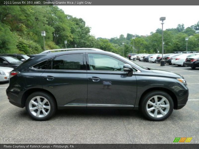 Smokey Granite Mica / Light Gray 2011 Lexus RX 350 AWD