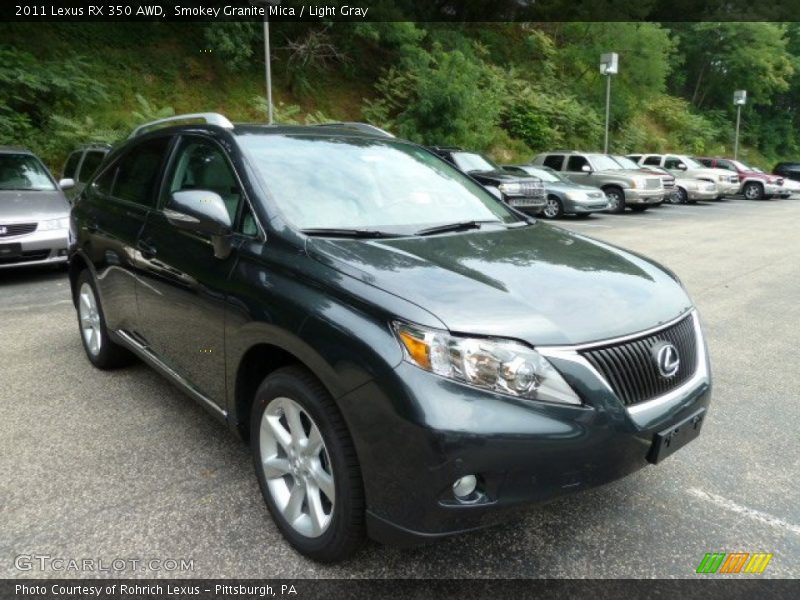 Smokey Granite Mica / Light Gray 2011 Lexus RX 350 AWD