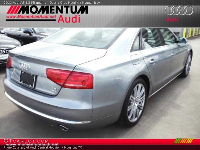 Quartz Grey Metallic / Nougat Brown 2011 Audi A8 4.2 FSI quattro