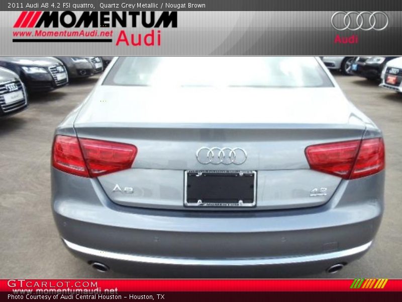 Quartz Grey Metallic / Nougat Brown 2011 Audi A8 4.2 FSI quattro