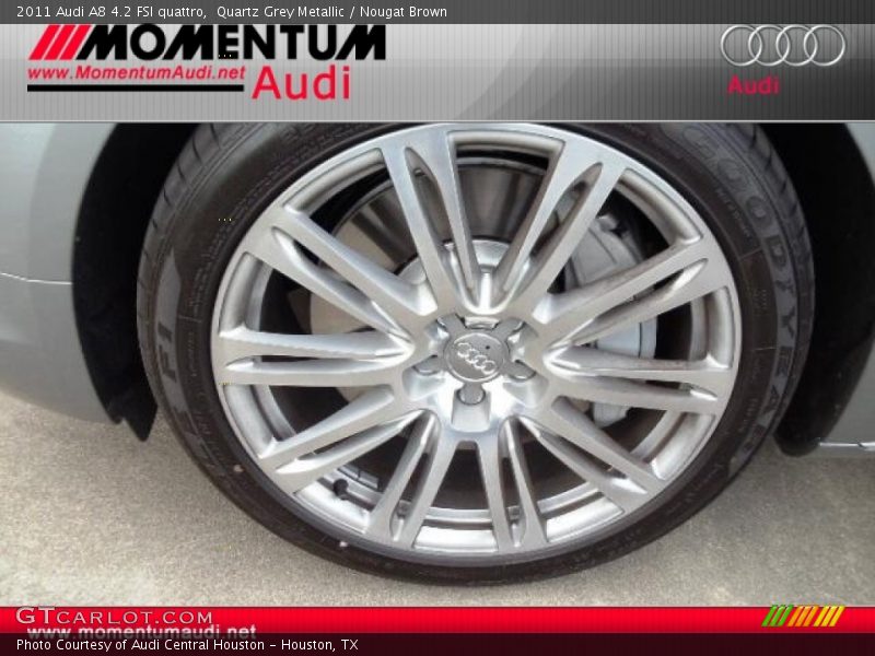 Quartz Grey Metallic / Nougat Brown 2011 Audi A8 4.2 FSI quattro
