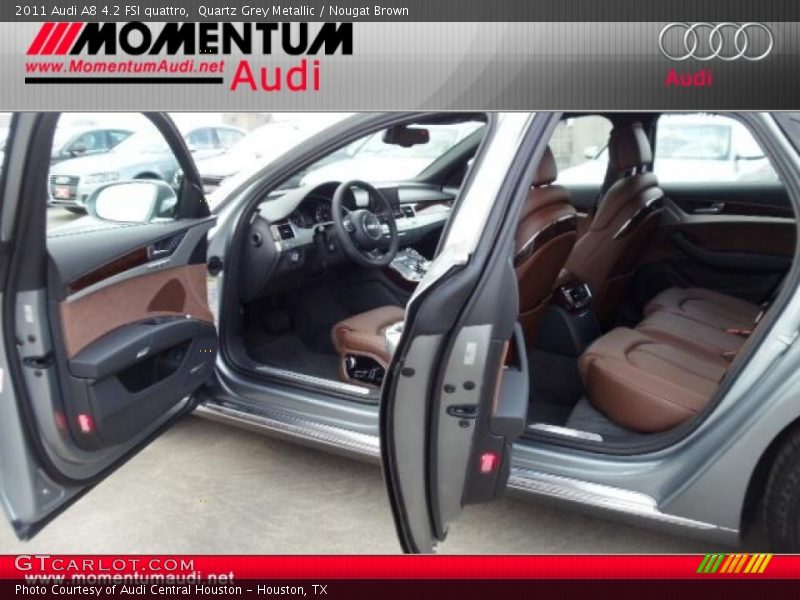 Quartz Grey Metallic / Nougat Brown 2011 Audi A8 4.2 FSI quattro