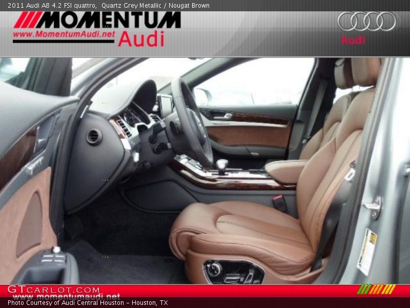 Quartz Grey Metallic / Nougat Brown 2011 Audi A8 4.2 FSI quattro