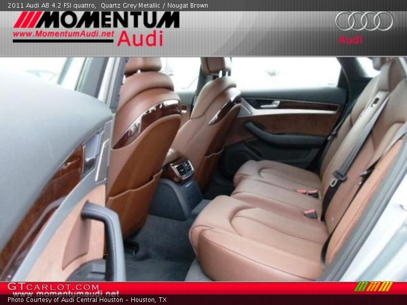 Quartz Grey Metallic / Nougat Brown 2011 Audi A8 4.2 FSI quattro