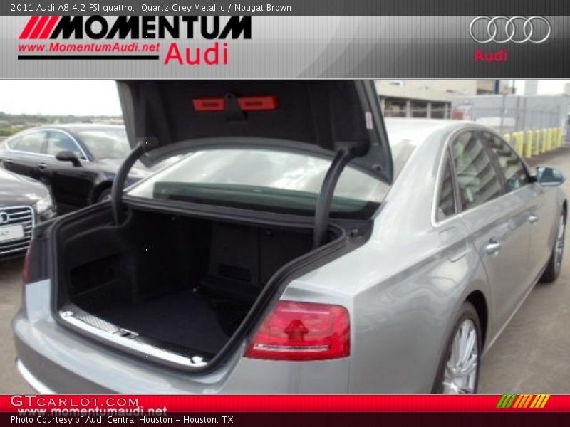 Quartz Grey Metallic / Nougat Brown 2011 Audi A8 4.2 FSI quattro