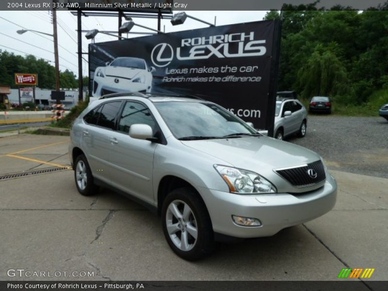 Millinnium Silver Metallic / Light Gray 2004 Lexus RX 330 AWD