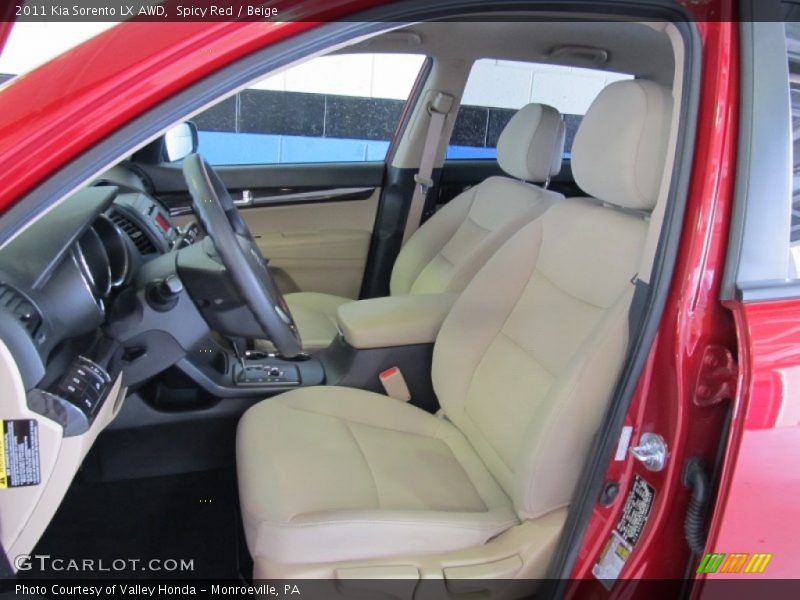Spicy Red / Beige 2011 Kia Sorento LX AWD