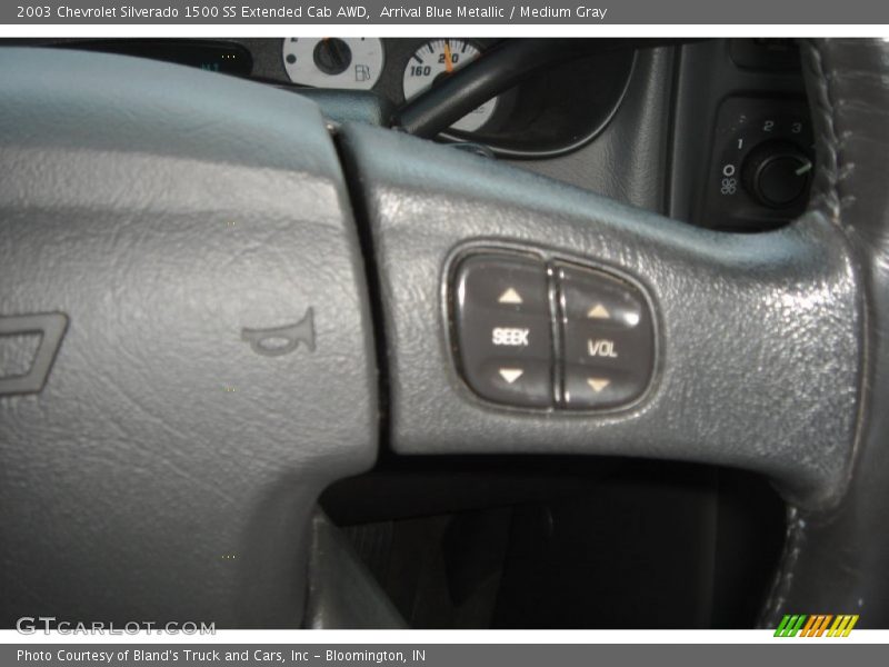 Arrival Blue Metallic / Medium Gray 2003 Chevrolet Silverado 1500 SS Extended Cab AWD