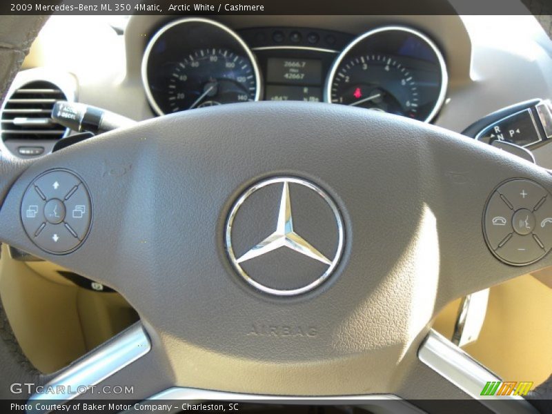 Arctic White / Cashmere 2009 Mercedes-Benz ML 350 4Matic