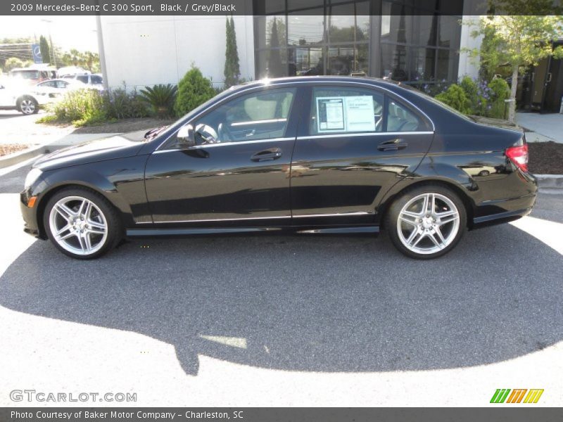Black / Grey/Black 2009 Mercedes-Benz C 300 Sport
