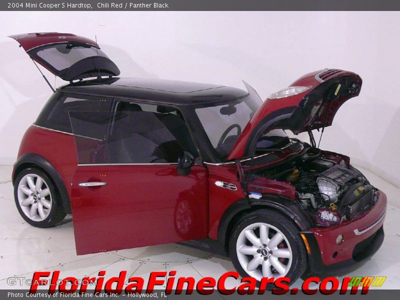 Chili Red / Panther Black 2004 Mini Cooper S Hardtop