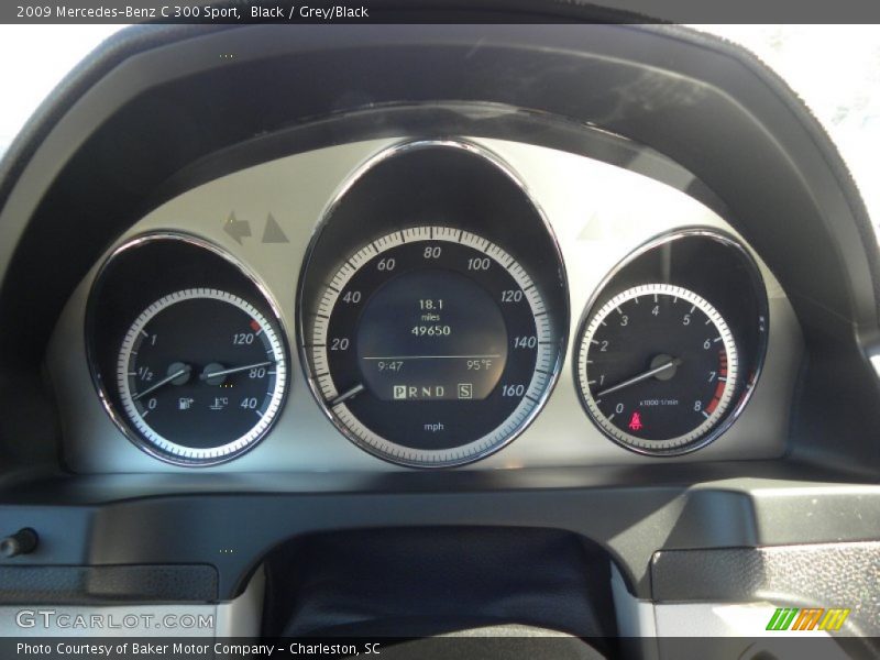 Black / Grey/Black 2009 Mercedes-Benz C 300 Sport