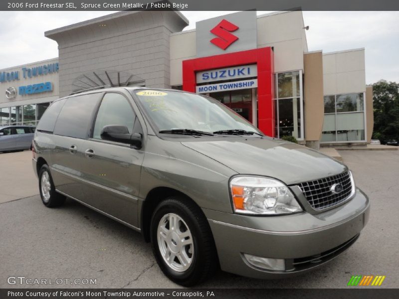 Spruce Green Metallic / Pebble Beige 2006 Ford Freestar SEL