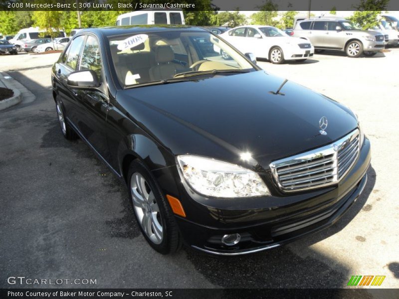 Black / Savanna/Cashmere 2008 Mercedes-Benz C 300 Luxury