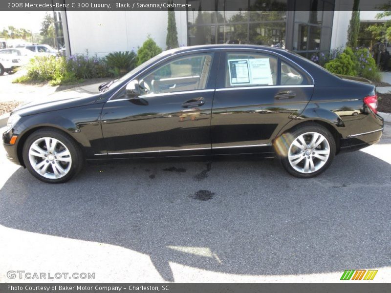 Black / Savanna/Cashmere 2008 Mercedes-Benz C 300 Luxury