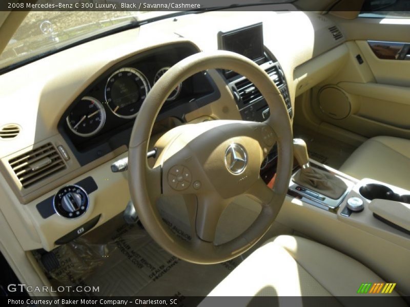 Black / Savanna/Cashmere 2008 Mercedes-Benz C 300 Luxury