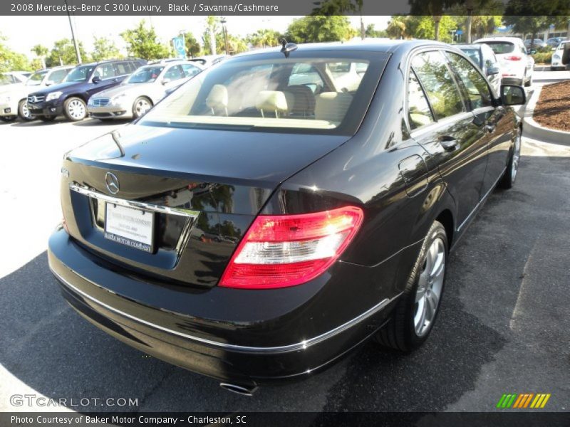 Black / Savanna/Cashmere 2008 Mercedes-Benz C 300 Luxury
