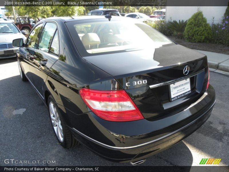 Black / Savanna/Cashmere 2008 Mercedes-Benz C 300 Luxury