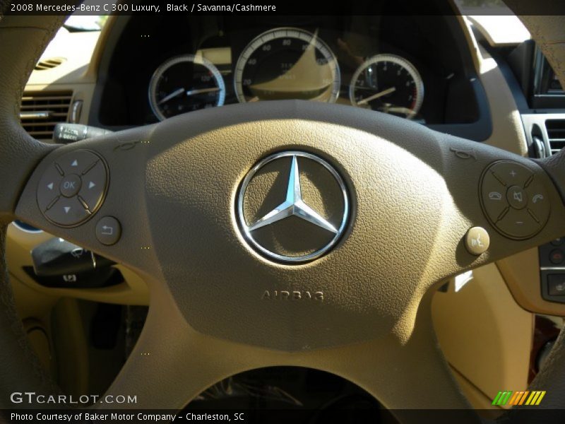 Black / Savanna/Cashmere 2008 Mercedes-Benz C 300 Luxury