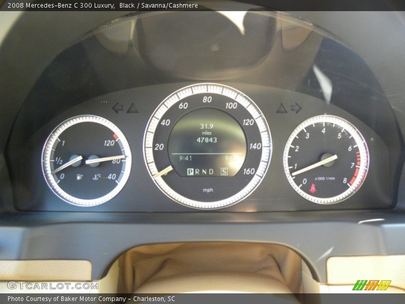 Black / Savanna/Cashmere 2008 Mercedes-Benz C 300 Luxury