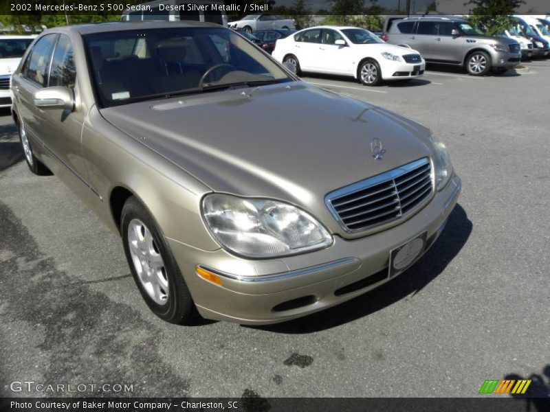 Desert Silver Metallic / Shell 2002 Mercedes-Benz S 500 Sedan