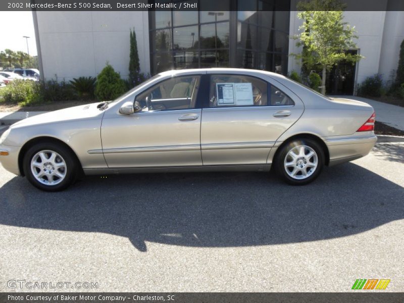 Desert Silver Metallic / Shell 2002 Mercedes-Benz S 500 Sedan
