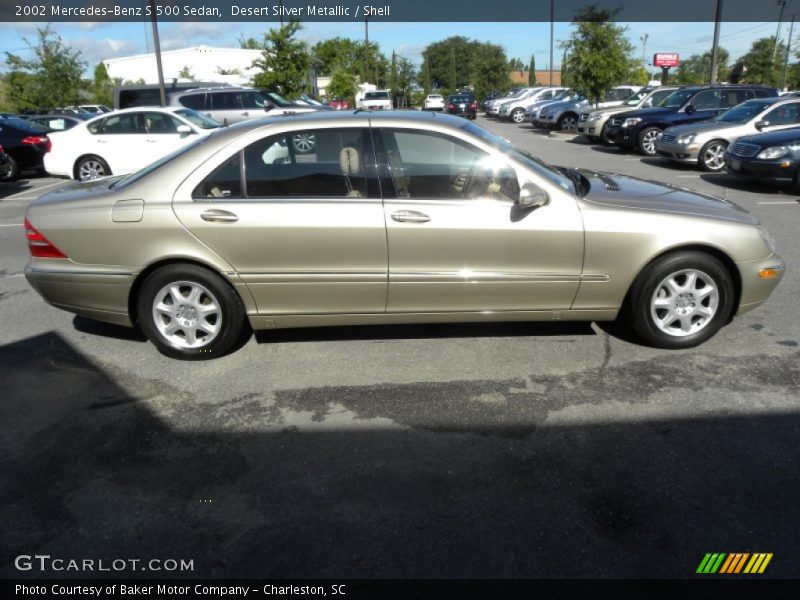Desert Silver Metallic / Shell 2002 Mercedes-Benz S 500 Sedan