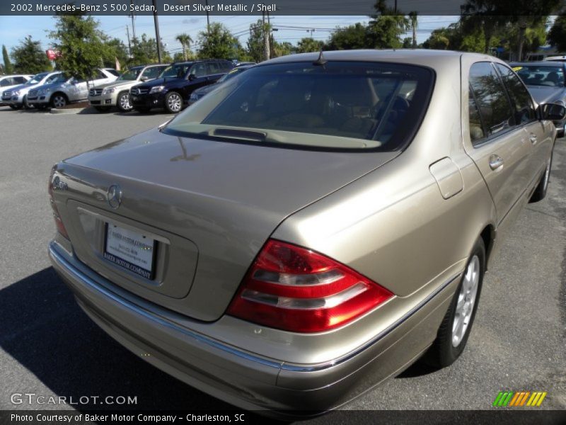 Desert Silver Metallic / Shell 2002 Mercedes-Benz S 500 Sedan