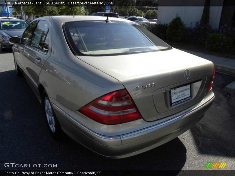 Desert Silver Metallic / Shell 2002 Mercedes-Benz S 500 Sedan