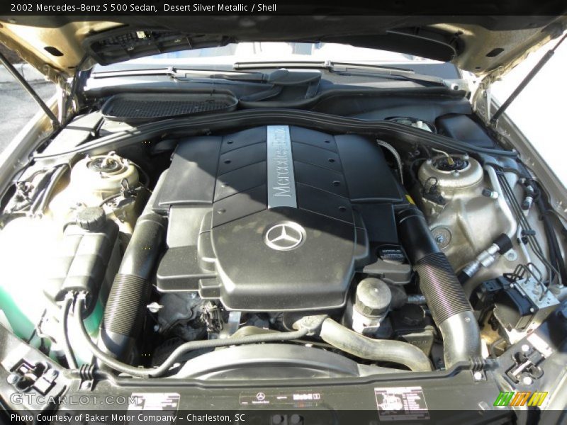Desert Silver Metallic / Shell 2002 Mercedes-Benz S 500 Sedan