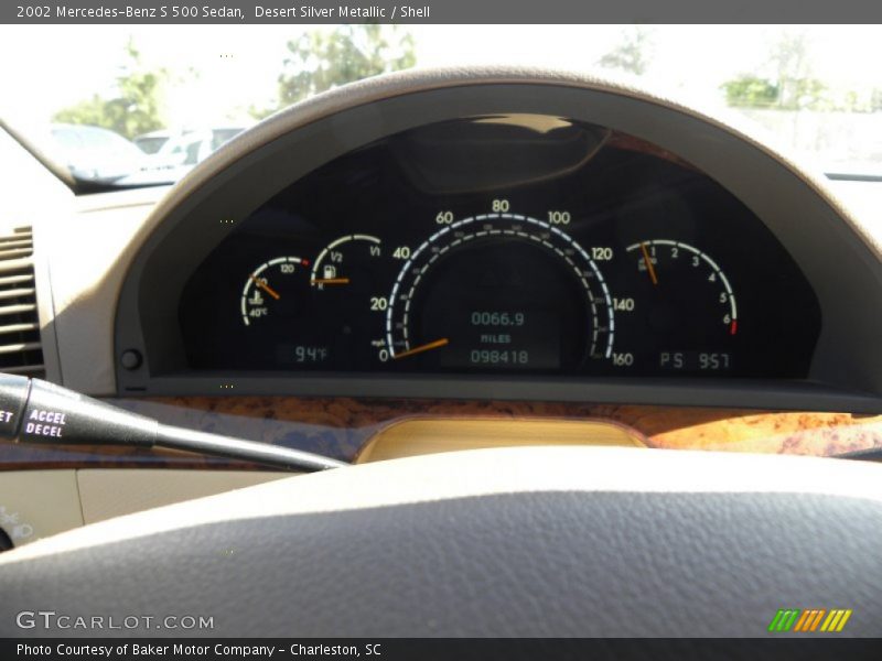 Desert Silver Metallic / Shell 2002 Mercedes-Benz S 500 Sedan
